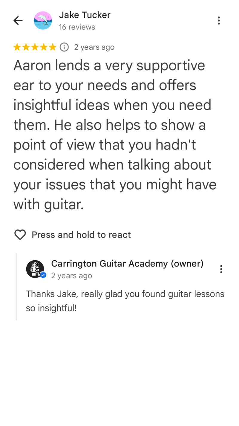 Testimonial from jack tucker