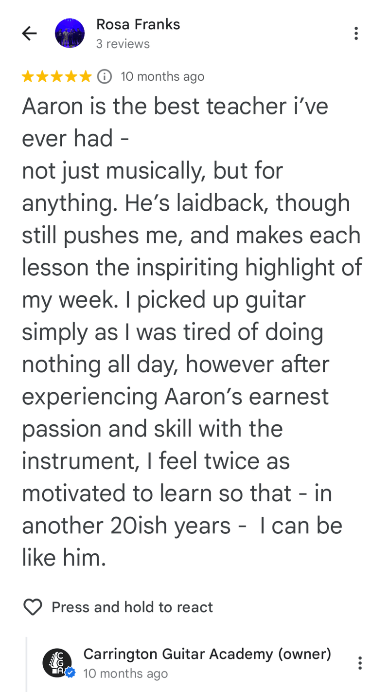 Testimonial from rosa franks