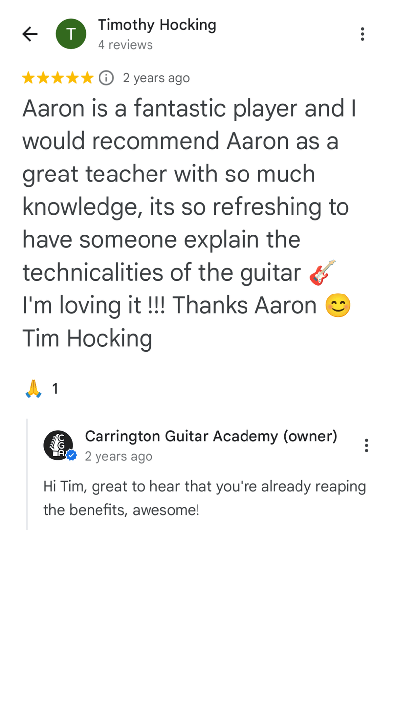 Testimonial from tim hocking