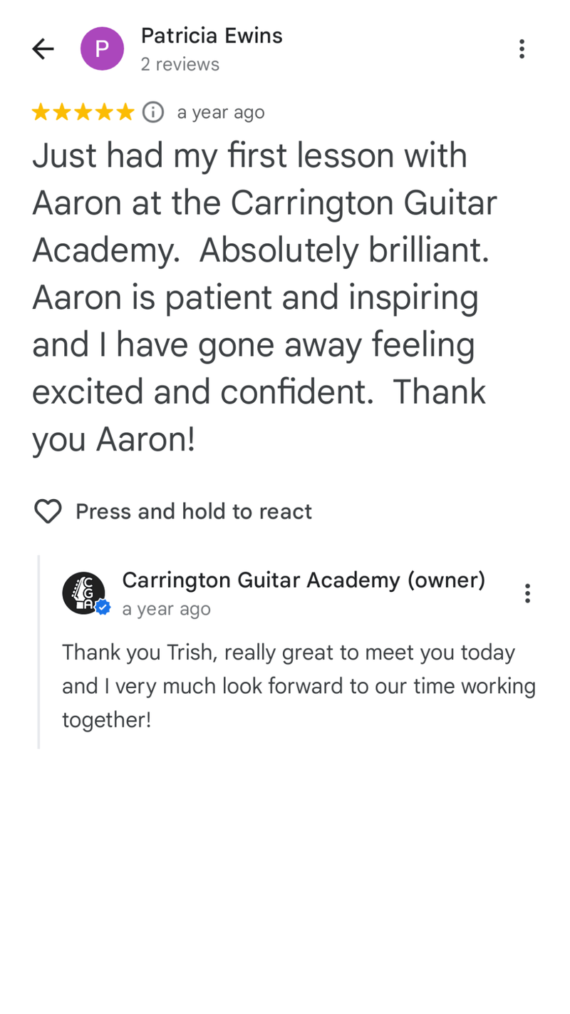 Testimonial from trish ewins